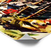 ロサンゼルスヴィンテージ旅行ポスター ポスター (角)