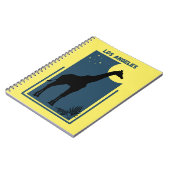 ロサンゼルス動物園カリフォルニアヴィンテージキリン ノートブック (左側)