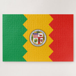 ロサンゼルス国旗（カリフォルニア州，米国） ジグソーパズル