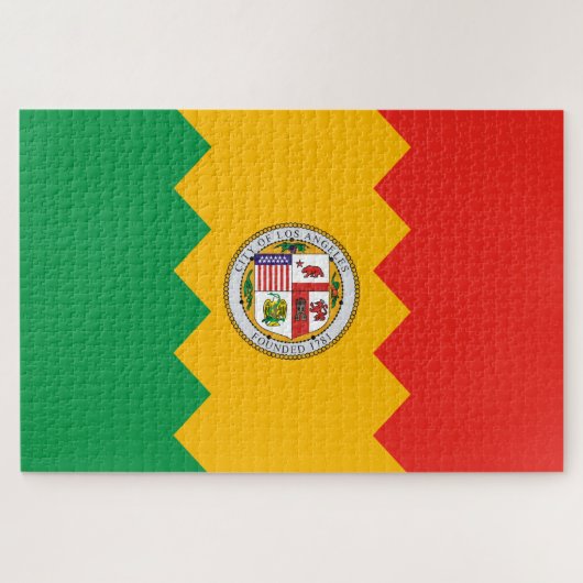 ロサンゼルス国旗(カリフォルニア州,米国) ジグソーパズル (横)