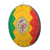 ロサンゼルス国旗（カリフォルニア州，米国） ダーツボード (正面右)