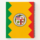 ロサンゼルス国旗(カリフォルニア州,米国) ノートブック (裏面)