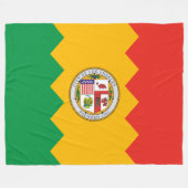 ロサンゼルス国旗（カリフォルニア州，米国） フリースブランケット (正面(横))