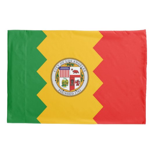 ロサンゼルス国独身の国愛国的ピラロケース国旗 枕カバー (裏面)