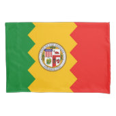 ロサンゼルス国独身の国愛国的ピラロケース国旗 枕カバー (正面)