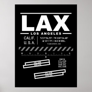 ロサンゼルス国際空港 LAX ポスター