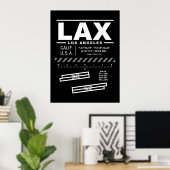ロサンゼルス国際空港 LAX ポスター (ホームオフィス)