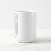 ロサンゼルス地図 コーヒーマグカップ (中央)