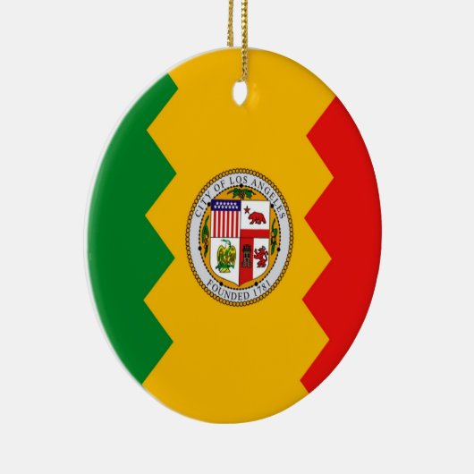 ロサンゼルス州旗のオーナメント セラミックオーナメント (右)