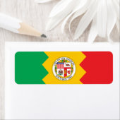 ロサンゼルス州旗 ラベル (インサイチュ)