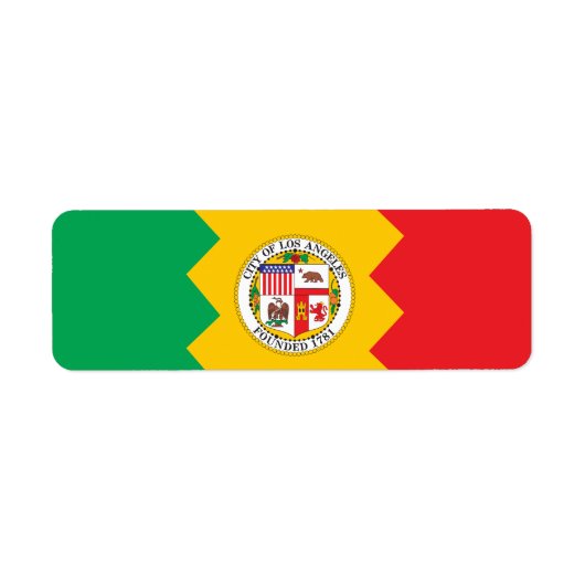 ロサンゼルス州旗 ラベル (正面)