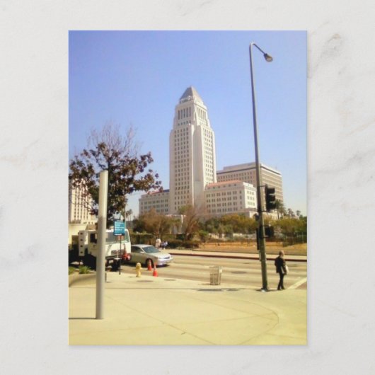 ロサンゼルス市役所 ポストカード (正面)