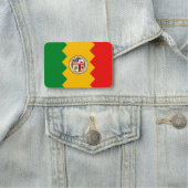 ロサンゼルス市旗の付いた愛国的な名札 名札 (インサイチュ)