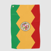 ロサンゼルス市旗 ゴルフタオル (正面)