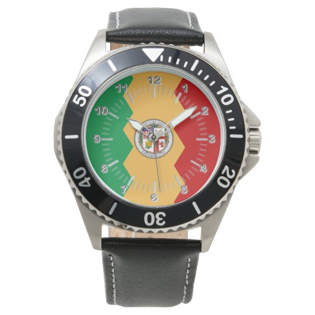 ロサンゼルス市旗 腕時計 (正面)