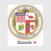 ロサンゼルス市1781年、カリフォルニアヴィンテージヘリット シール (シート)