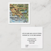 ロサンゼルス引っ越しました新しいアドレスカード エンクロージャーカード (正面/裏面)