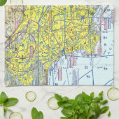 ロサンゼルス断面図 キッチンタオル (折り畳み)