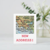 ロサンゼルス新住所のお知らせ 案内ポストカード (スタンド正面)