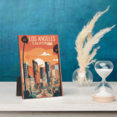 ロサンゼルス旅行イラストレーション、 フォトプラーク (側面)