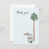 ロサンゼルス水彩サンキューカード サンキューカード (正面/裏面)