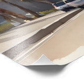 ロサンゼルス水彩画 フォトプリント            (角)