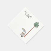 ロサンゼルス水彩色 スタンダードカクテルナプキン (角)