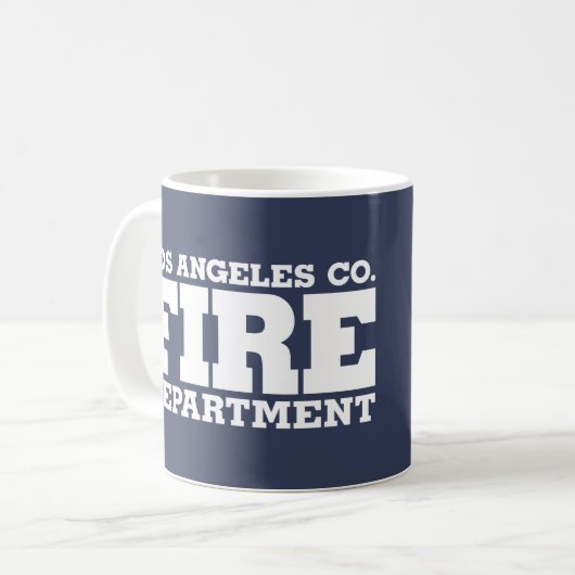 ロサンゼルス県消防署大隊2マグ コーヒーマグカップ (正面左)