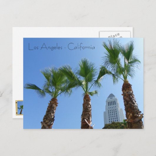 ロサンゼルス素晴らし市庁舎はがき！ ポストカード (正面/裏面)