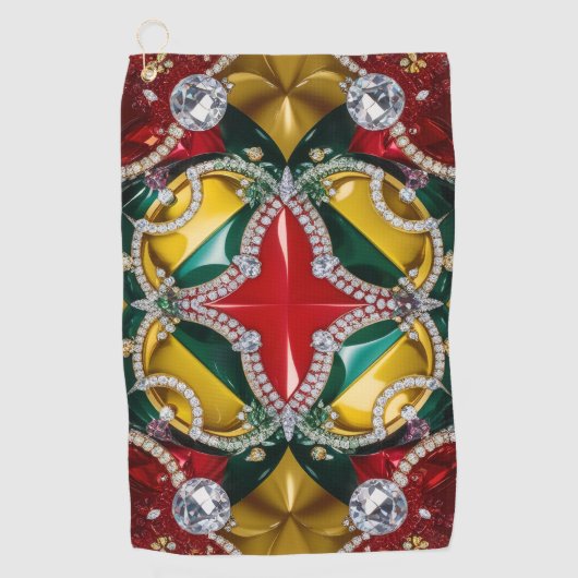 ロサンゼルス色入りゴルフタオル ゴルフタオル (正面)