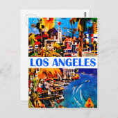 ロサンゼルス西海岸,アメリカ,ヴィンテージ旅行 ポストカード (正面/裏面)