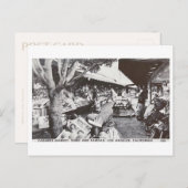 ロサンゼルス農家市場1950sヴィンテージはがき ポストカード (正面/裏面)