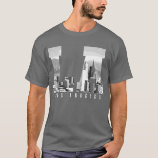 ロサンゼルス野球スカイラインカリフォルニアプレーヤーコーア Tシャツ