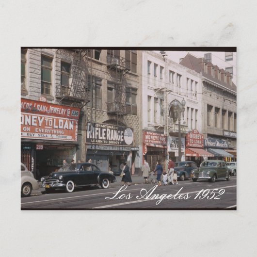 ロサンゼルス1952はがき ポストカード (正面)