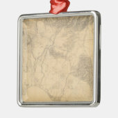 ロサンゼルス·アンド·サン·ベルナルディノ·トポグラフィー メタルオーナメント (左)