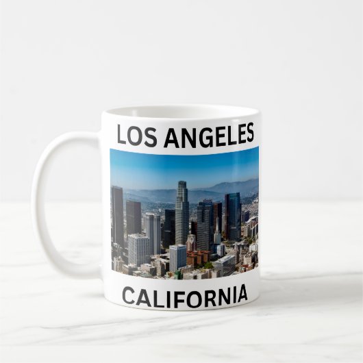 ロサンゼルス、カリフォルニアのコーヒーマグ コーヒーマグカップ (左)