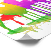 ロサンゼルス，カリフォルニアのスカイラインパドル –  ポスター (角)