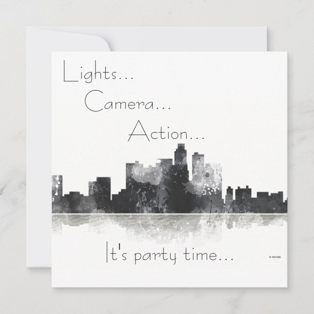 ロサンゼルス、カリフォルニアのスカイライン (正面)