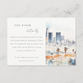 ロサンゼルス、カリフォルニアの水結婚色の詳細 エンクロージャーカード (正面)