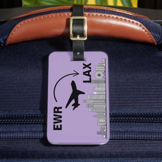 ロサンゼルス・カリフォルニアへの旅行 ラゲッジタグ (正面インサイチュ2)