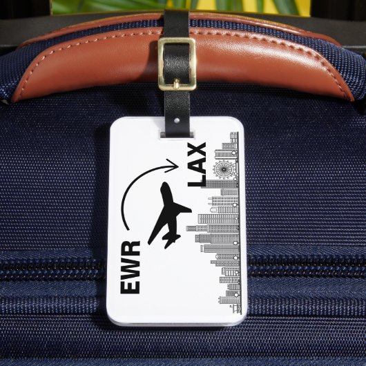 ロサンゼルス・カリフォルニアへの旅行 ラゲッジタグ (正面インサイチュ2)