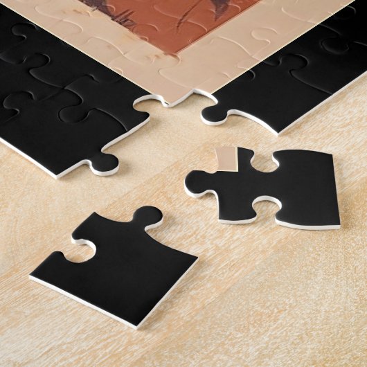 ロサンゼルス、カリフォルニアヴィンテージイラストレーション、 ジグソーパズル (側面)