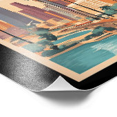 ロサンゼルス、カリフォルニアヴィンテージイラストレーション、 フォトプリント            (角)