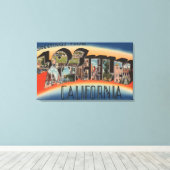 ロサンゼルス、カリフォルニア大文字のシーン3 キャンバスプリント (インサイチュ (ウッドフロア))