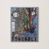 ロサンゼルス,カリフォルニア州アンティーク航空市地図 ジグソーパズル (縦)