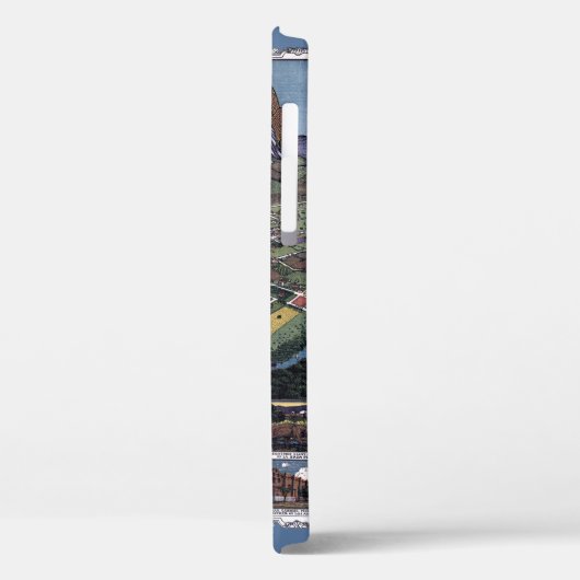 ロサンゼルス，カリフォルニア州アンティーク航空市地図 Case-Mate iPhoneケース (裏面 / 左)