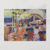 ロサンゼルス・カリフォルニア州住所の変更 案内ポストカード (正面)