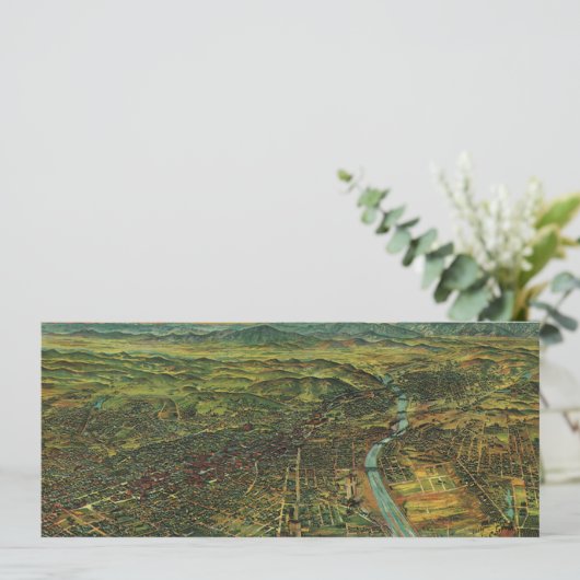 ロサンゼルス（カリフォルニア州）の古地図と河川 (スタンド正面)