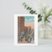 ロサンゼルス、カリフォルニア州 ブロードウェイを4thストリートから見る ポストカード (スタンド正面)