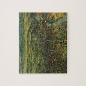 ロサンゼルス（カリフォルニア州）及び河川のヴィンテージ地図 ジグソーパズル (縦)